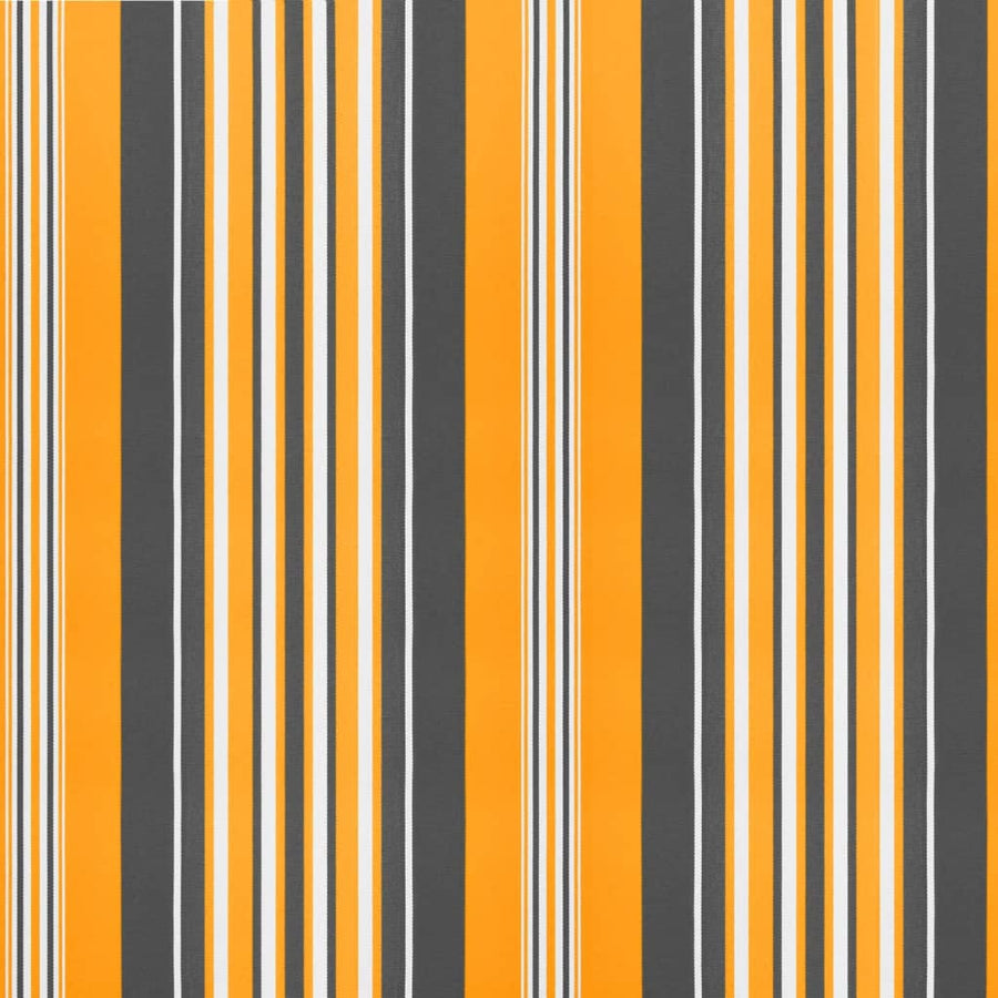 Vervangingsdoek Voor Luifel Gestreept 4,5X3,5 M Meerkleurig Oranje En Zwart 450 x 350 cm