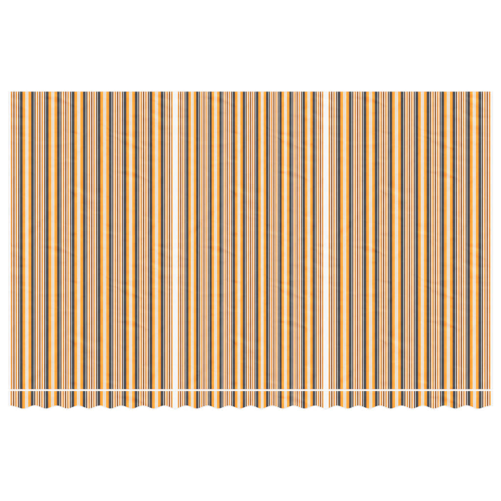 Vervangingsdoek Voor Luifel Gestreept 5X3 M Meerkleurig Oranje En Zwart 500 x 300 cm