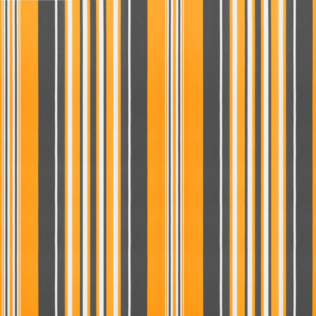 Vervangingsdoek Voor Luifel Gestreept 5X3 M Meerkleurig Oranje En Zwart 500 x 300 cm