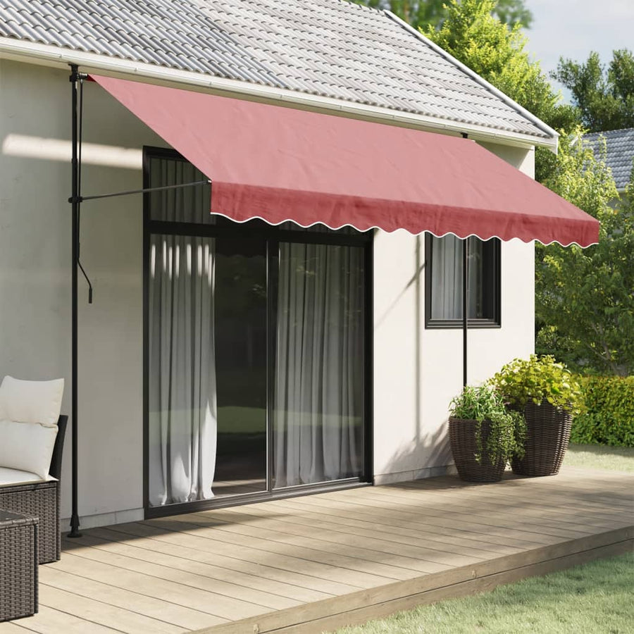 Vervangingsdoek Voor Luifelrok Gestreept 3,5 M Bordeauxrood Wijnrode Streep 3.5 m