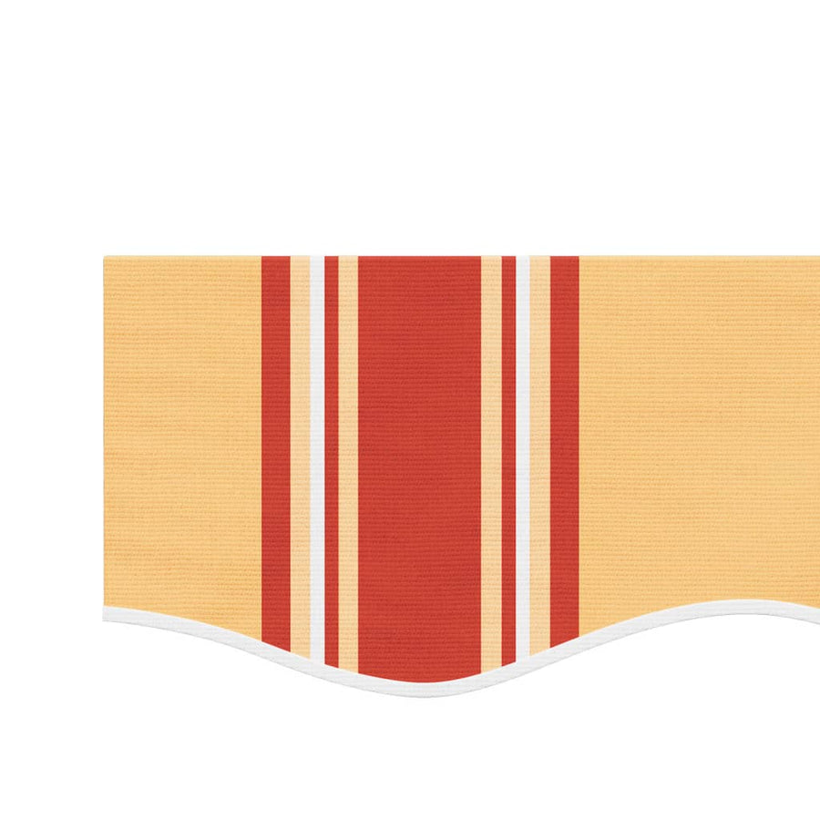 Vervangingsdoek Voor Luifelrok Gestreept 4,5 M Geel En Oranje 4.5 m