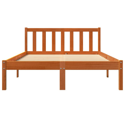 Bedframe Massief Grenenhout Wasbruin 135X190 Cm