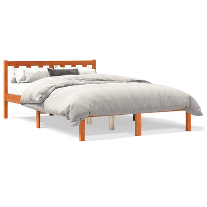 Bedframe Massief Grenenhout Wasbruin 140X190 Cm