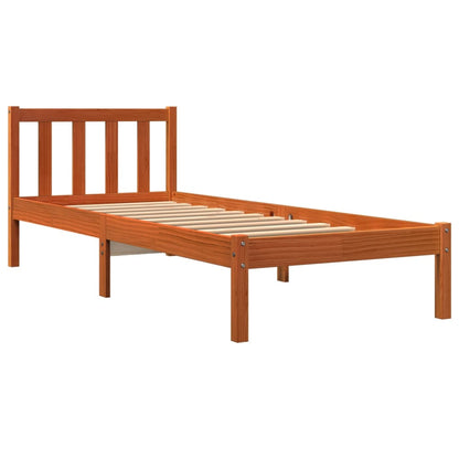Bedframe Massief Grenenhout Wasbruin 90X200 Cm
