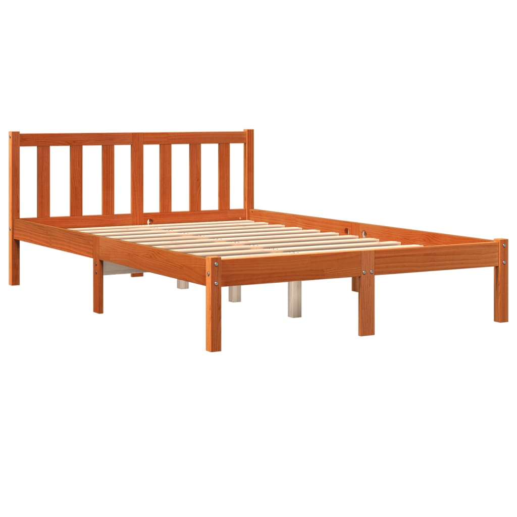 Bedframe Massief Grenenhout Wasbruin 120X200 Cm