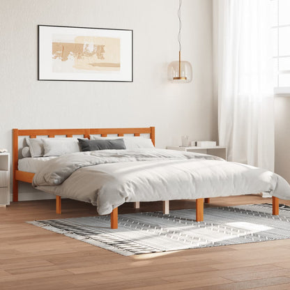 Bedframe Massief Grenenhout Wasbruin 160X200 Cm