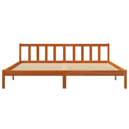 Bedframe Massief Grenenhout Wasbruin 200X200 Cm