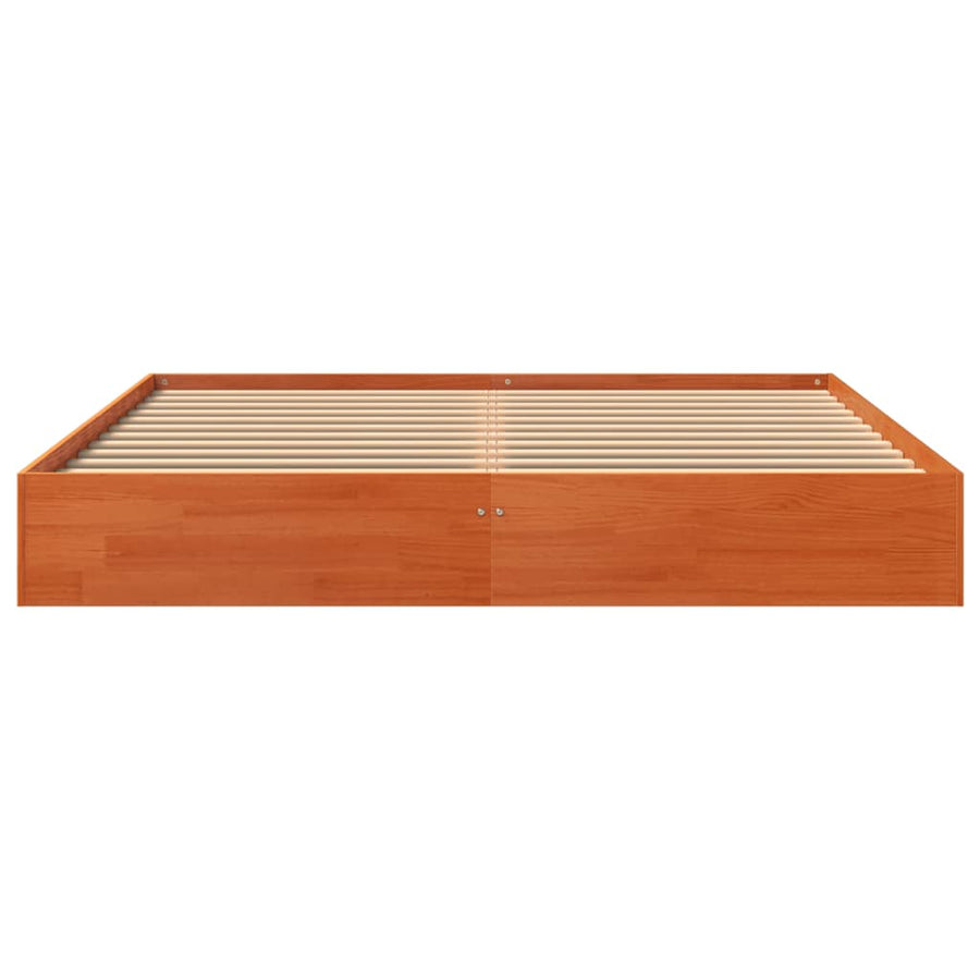 Bedframe Massief Grenenhout Wasbruin 160X200 Cm