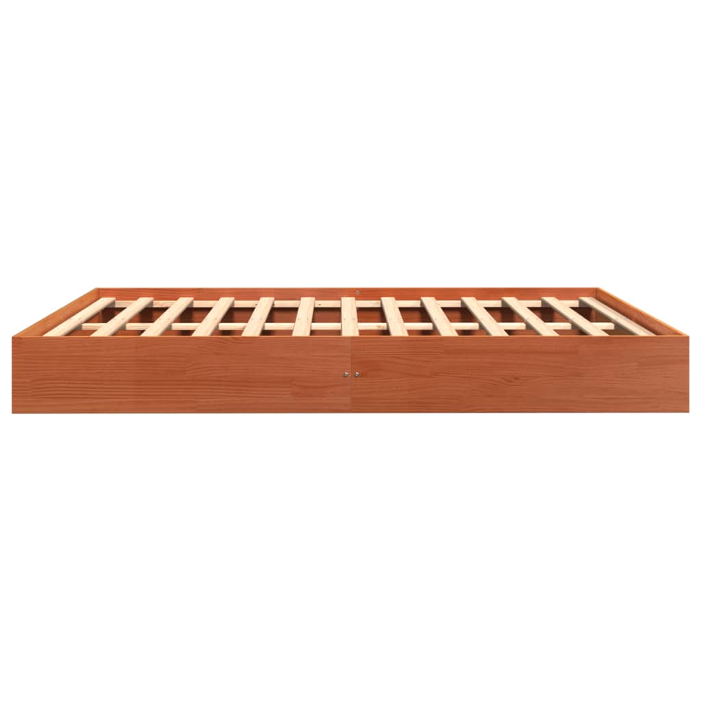 Bedframe Massief Grenenhout Wasbruin 160X200 Cm