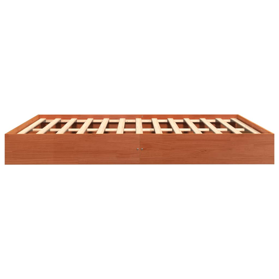 Bedframe Massief Grenenhout Wasbruin 160X200 Cm