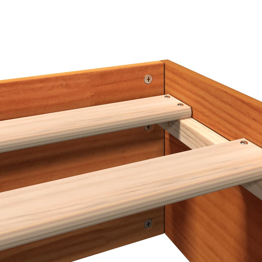 Bedframe Massief Grenenhout Wasbruin 140X200 Cm