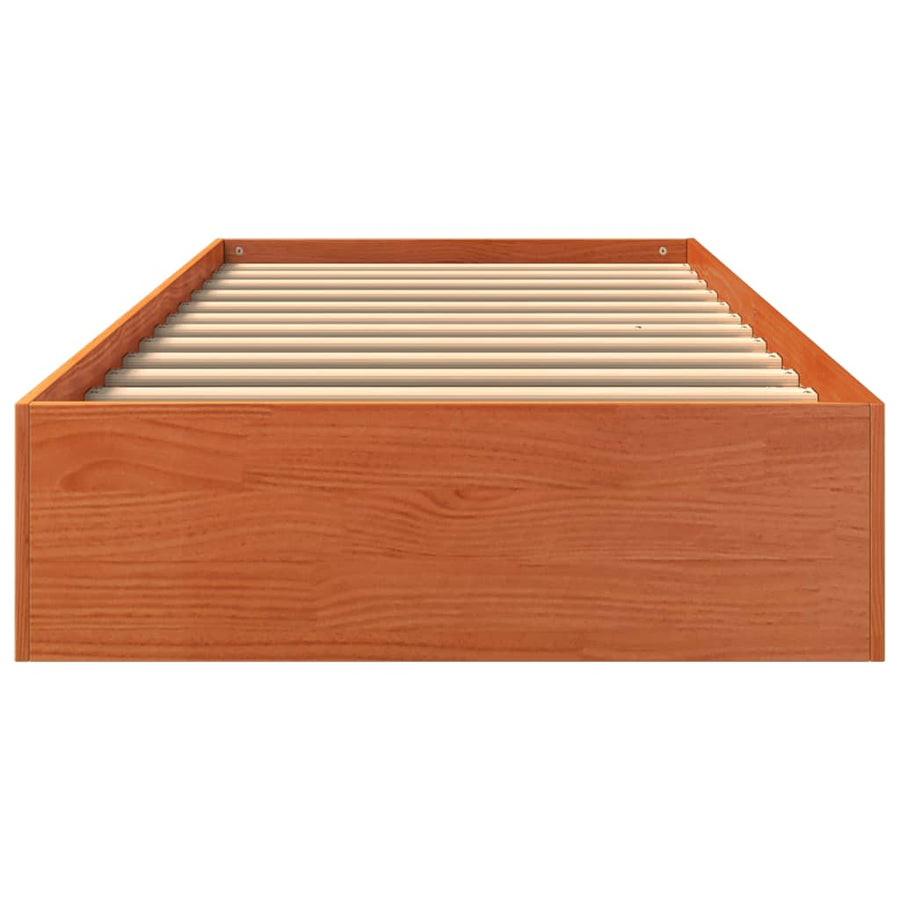 Bedframe Massief Grenenhout Wasbruin 90X190 Cm