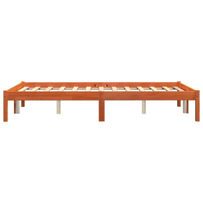 Bedframe Massief Grenenhout Wasbruin 120X190 Cm