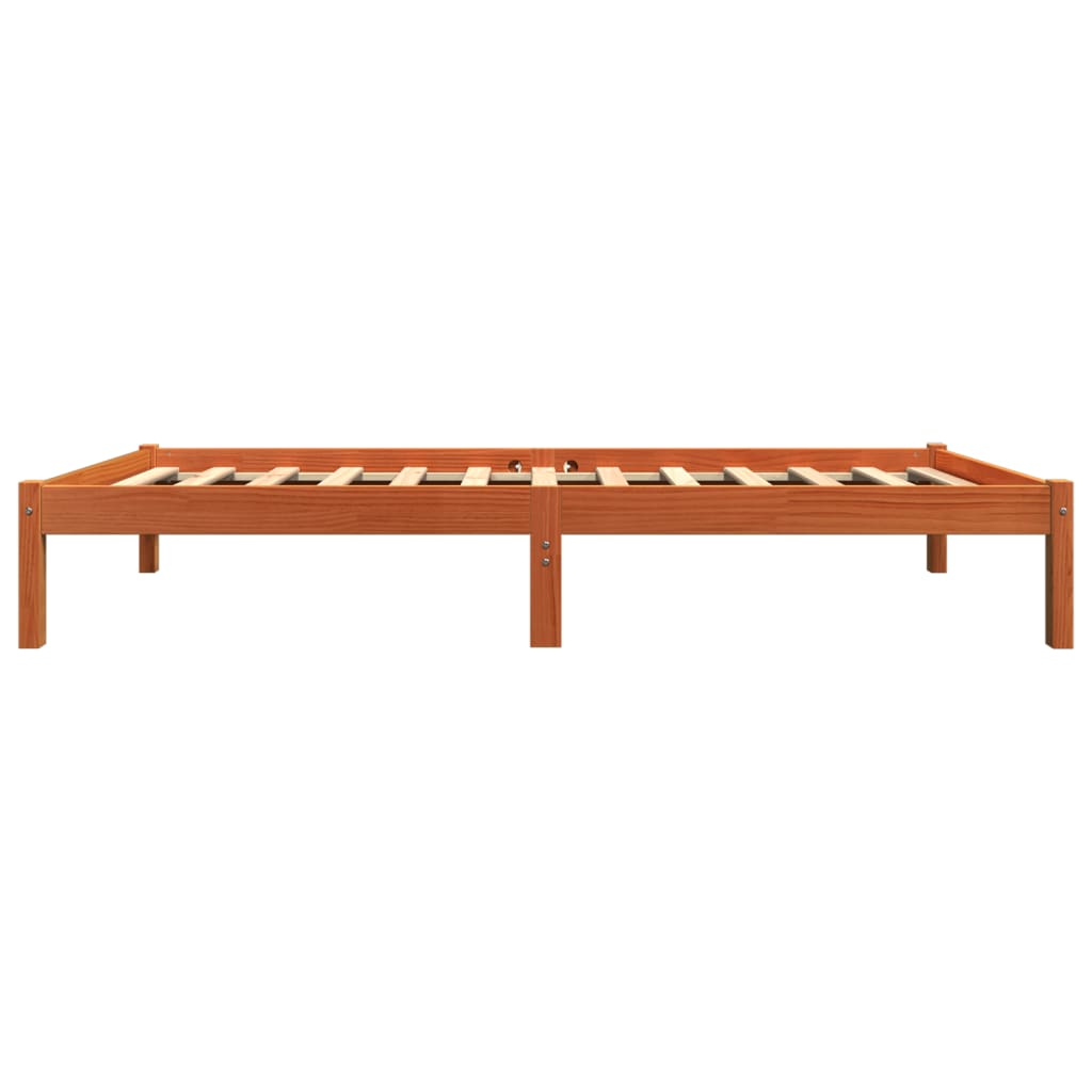 Bedframe Massief Grenenhout Wasbruin 90X200 Cm