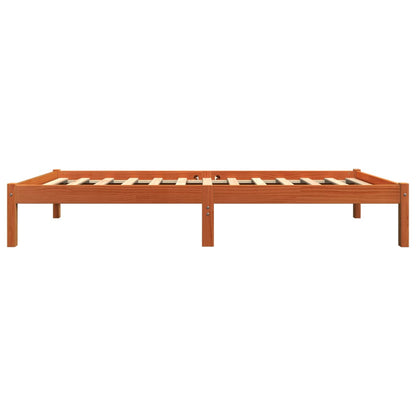 Bedframe Massief Grenenhout Wasbruin 90X200 Cm