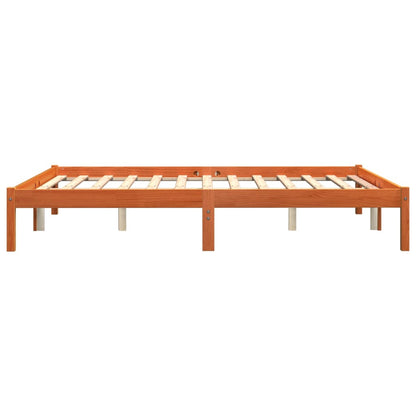Bedframe Massief Grenenhout Wasbruin 150X200 Cm