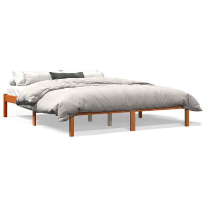 Bedframe Massief Grenenhout Wasbruin 150X200 Cm