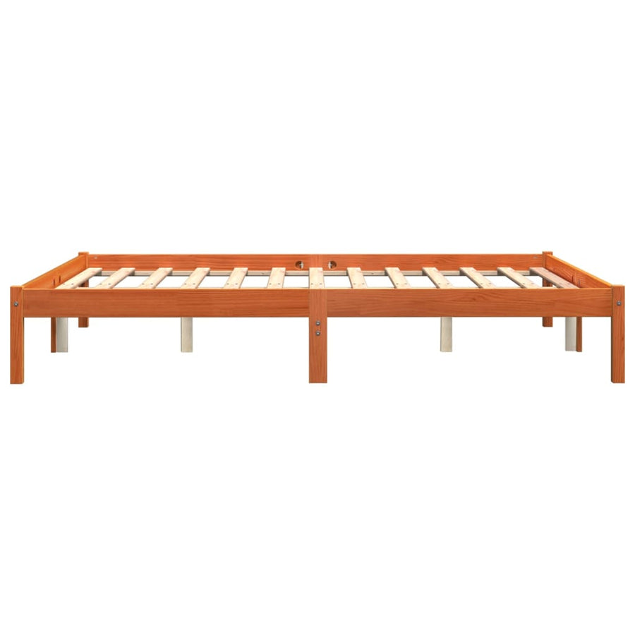 Bedframe Massief Grenenhout Wasbruin 160X200 Cm