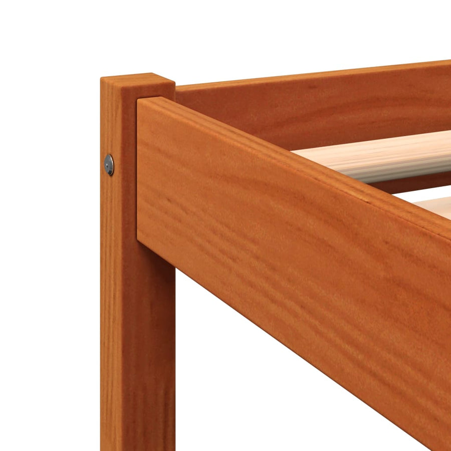 Bedframe Massief Grenenhout Wasbruin 160X200 Cm