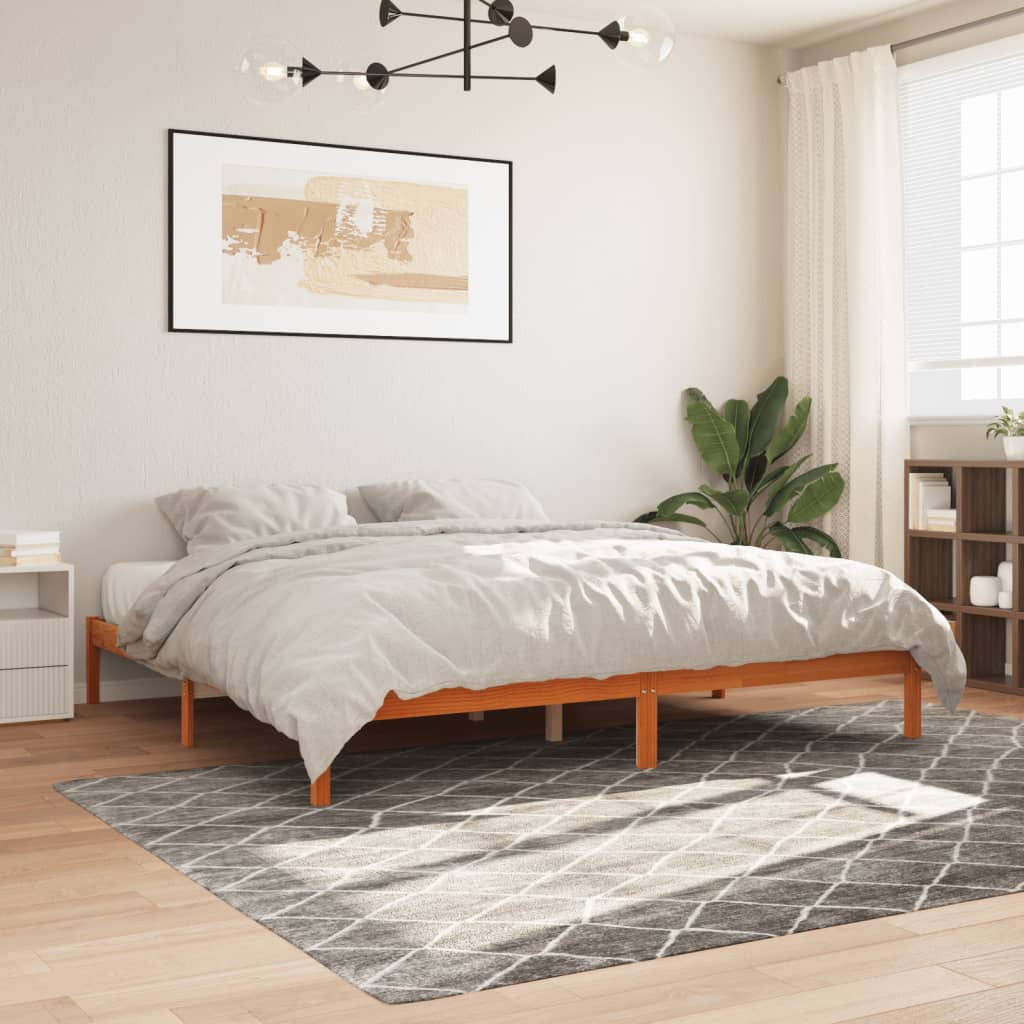 Bedframe Massief Grenenhout Wasbruin 180X200 Cm