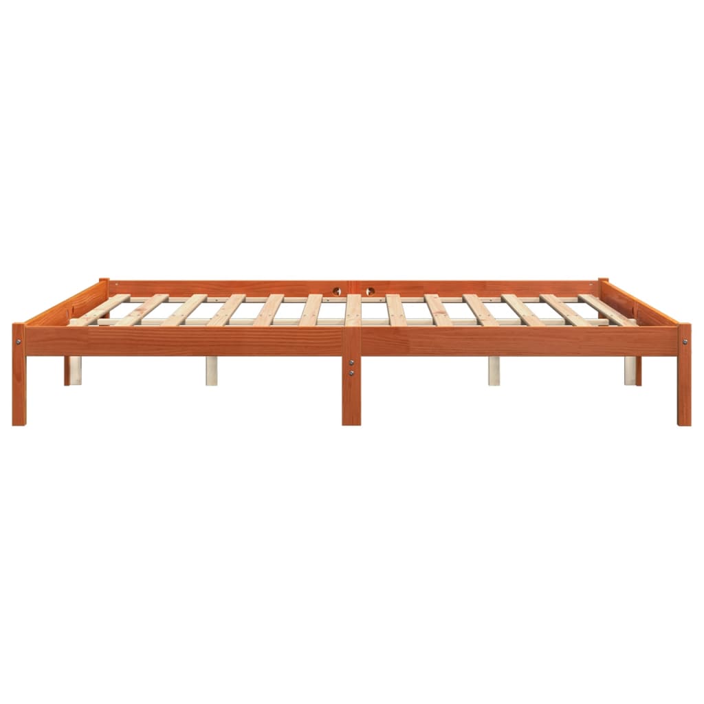 Bedframe Massief Grenenhout Wasbruin 180X200 Cm