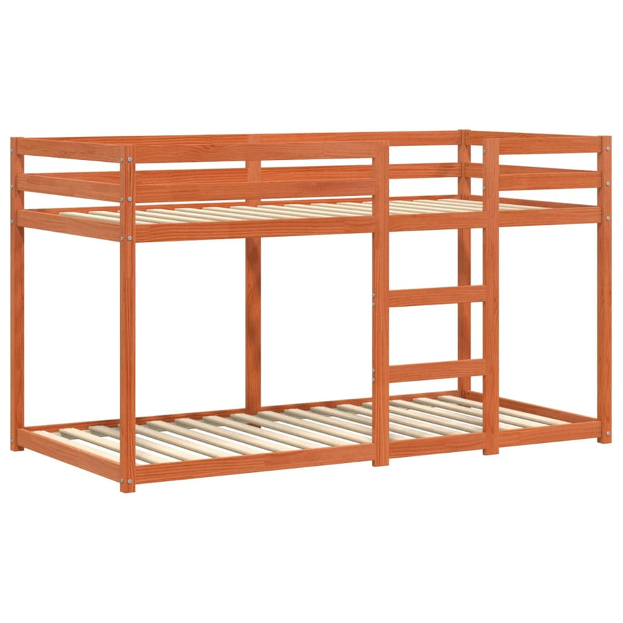 Stapelbed Massief Grenenhout 90 x 190 cm Wasbruin