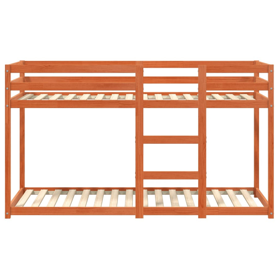 Stapelbed Massief Grenenhout 90 x 190 cm Wasbruin