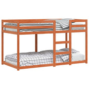 Stapelbed massief grenenhout wasbruin 90x190 cm