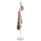 Coat rack 172 cm powder-coated iron white