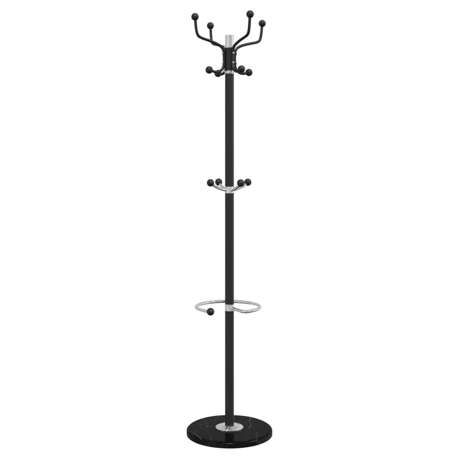Kapstok Met Parapluhouder 180 Cm Gepoedercoat Ijzer Zwart