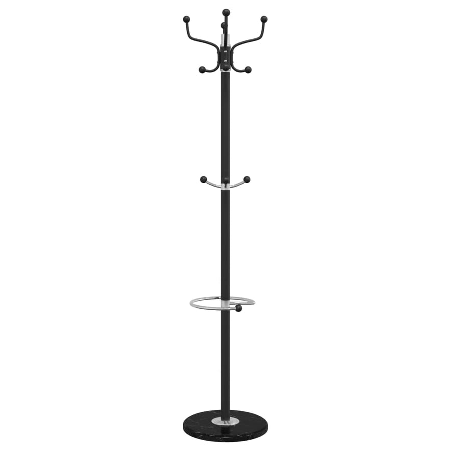 Kapstok Met Parapluhouder 180 Cm Gepoedercoat Ijzer Zwart