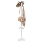 Coat Rack With Umbrella Holder 180 Cm Powder-Coated Iron White