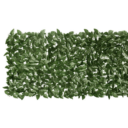 Balkonscherm met donkergroene bladeren 200x75 cm 200 x 75 cm Donkergroen