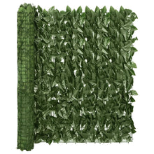 Balkonscherm met donkergroene bladeren 200x100 cm