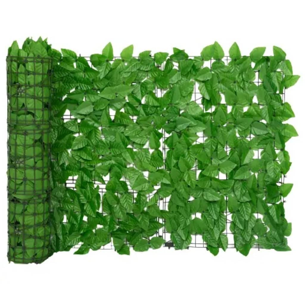 Balkonscherm met groene bladeren 200x75 cm 200 x 75 cm Groen