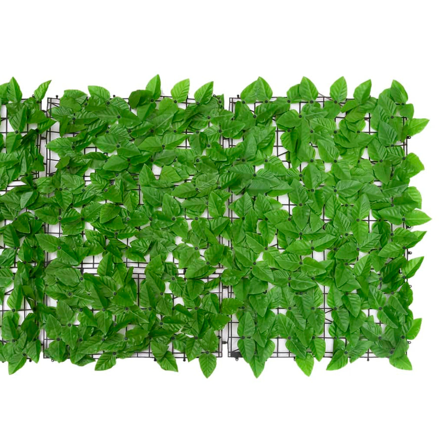 Balkonscherm met groene bladeren 200x75 cm 200 x 75 cm Groen