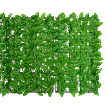 Balkonscherm met groene bladeren 200x100 cm 200 x 100 cm Groen