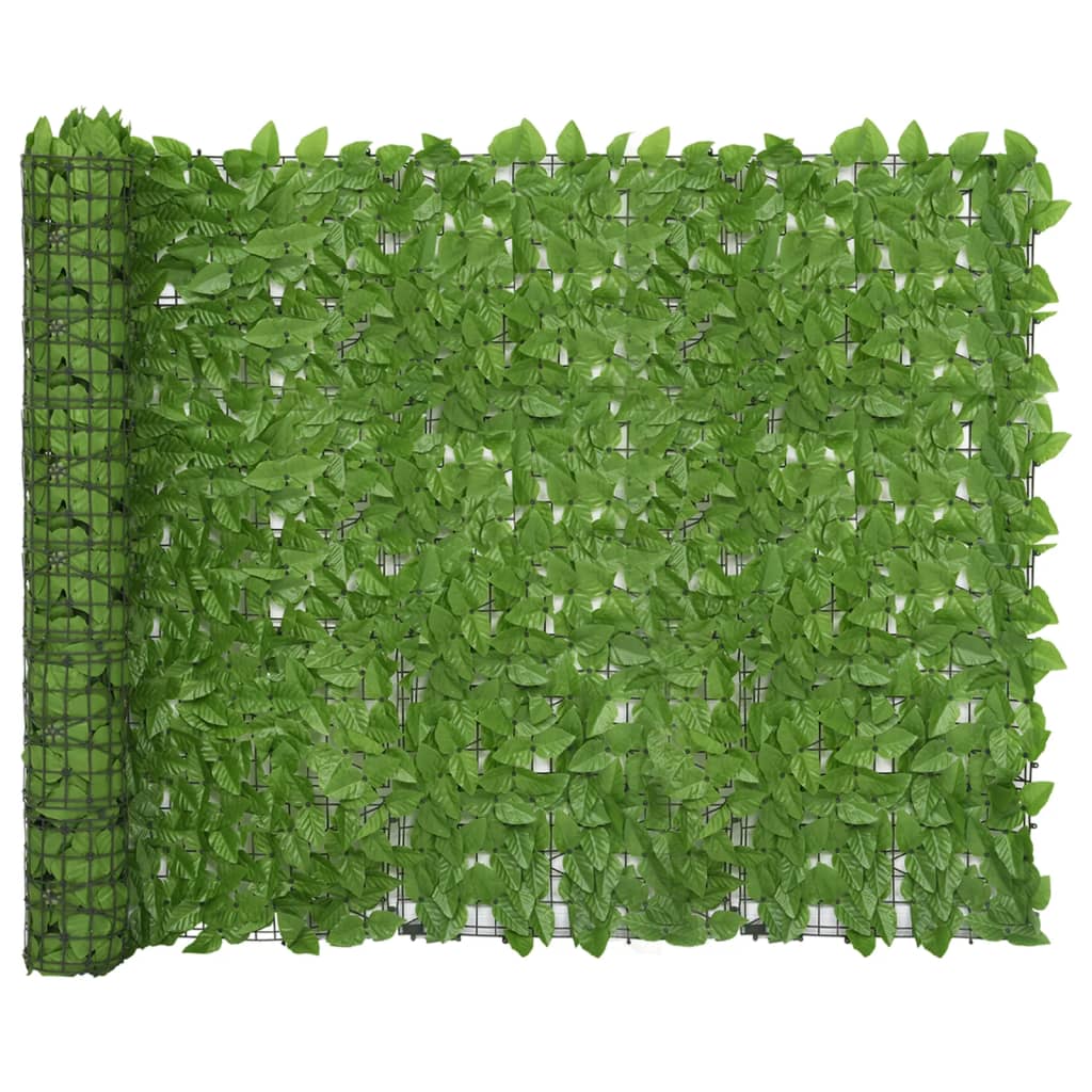 Balkonscherm met groene bladeren 200x150 cm 200 x 150 cm Groen