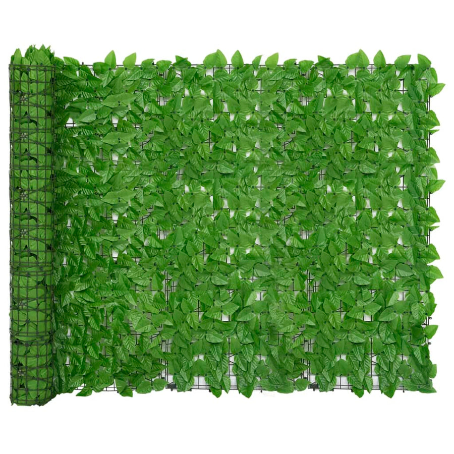 Balkonscherm met groene bladeren 200x150 cm 200 x 150 cm Groen