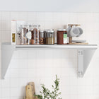 Wall shelf 75x30x31 cm stainless steel silver-coloured