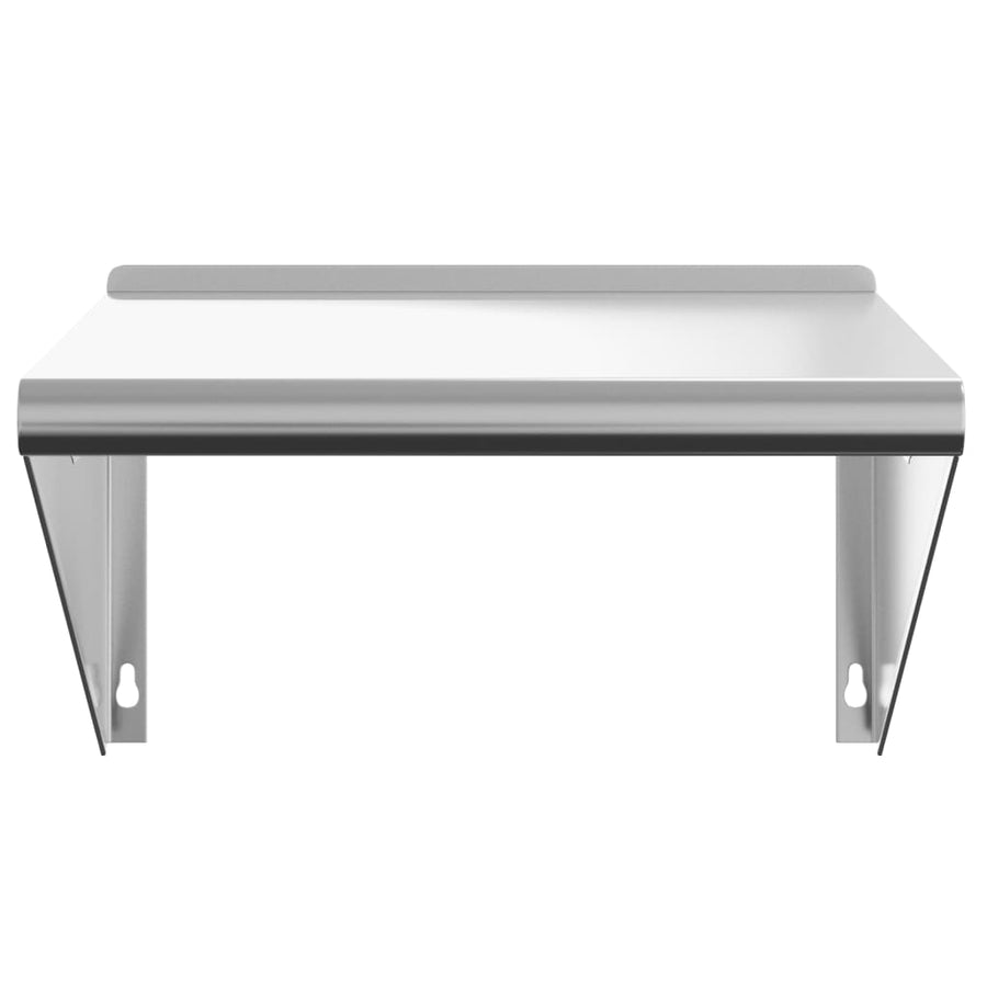 Wandschap 50x45x31 cm roestvrijstaal zilverkleurig