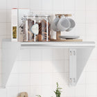 Wall shelf 50x30x31 cm stainless steel silver-colored