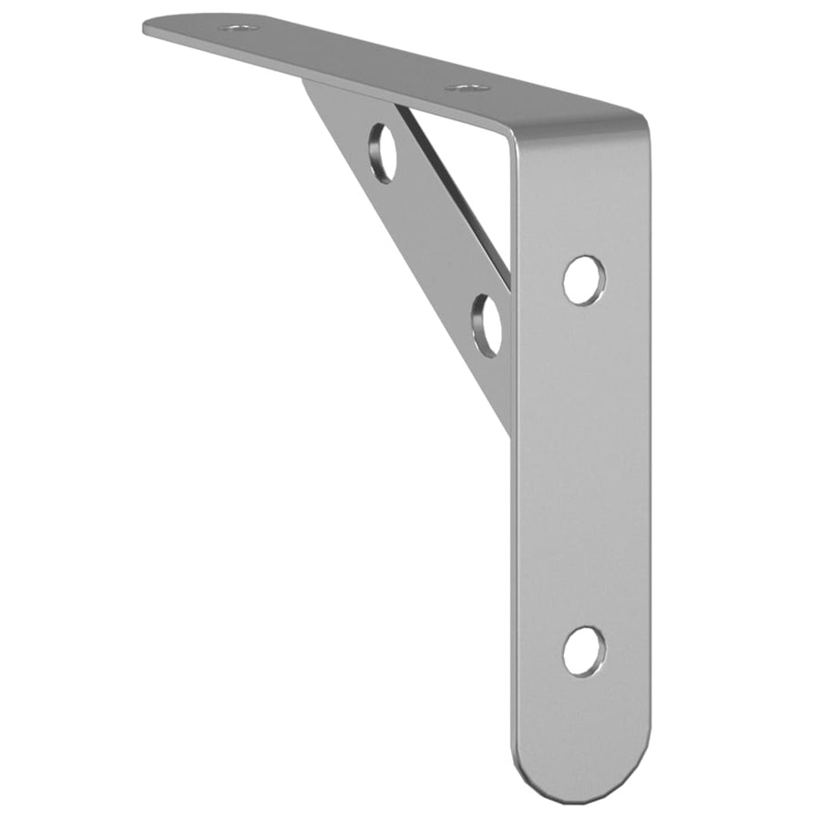 Plankdragers 4 st 15x2,5x11,5 cm roestvrijstaal zilverkleurig