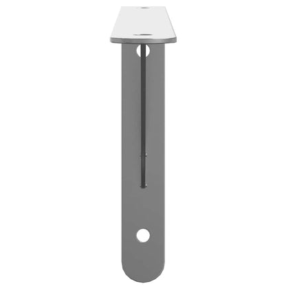 Plankdragers 4 St 30X2,5X15,5 Cm Roestvrijstaal Kleurig 30 x 2.5 x 15.5 cm Zilver