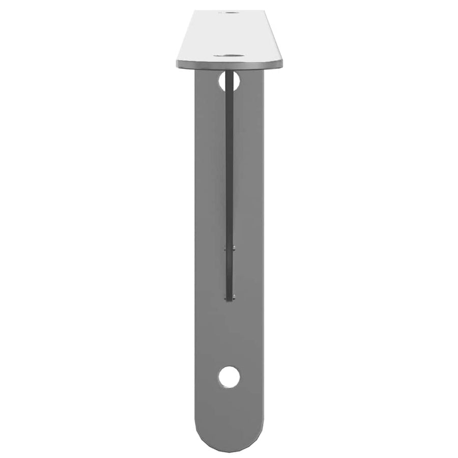 Plankdragers 4 St 30X2,5X15,5 Cm Roestvrijstaal Kleurig 30 x 2.5 x 15.5 cm Zilver