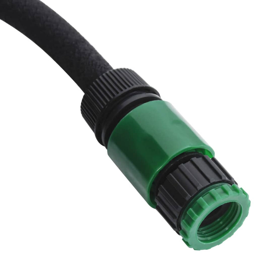 Druppelslang 0,6'' Rubber Zwart en groen 25 m met accessoires