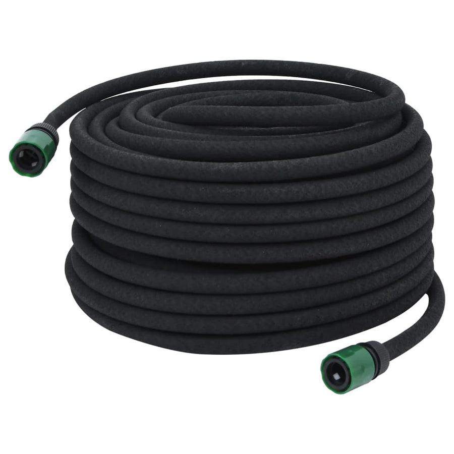Druppelslang 0,6'' Rubber Zwart en groen 50 m met accessoires