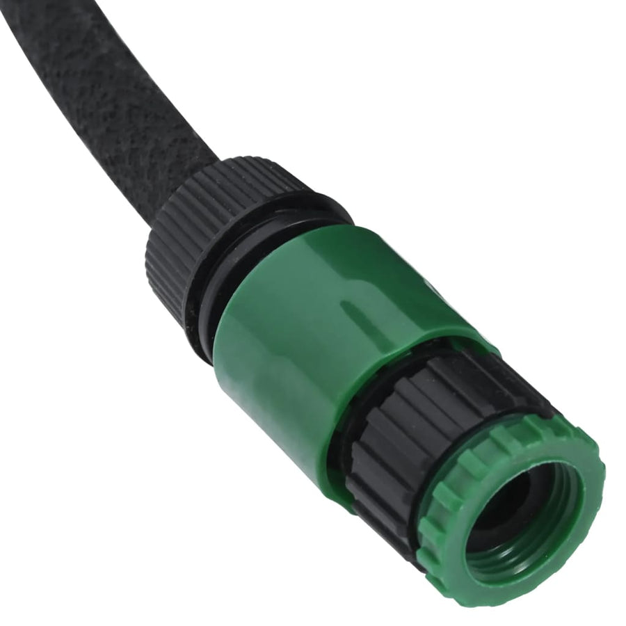 Druppelslang 0,6'' Rubber Zwart en groen 50 m met accessoires