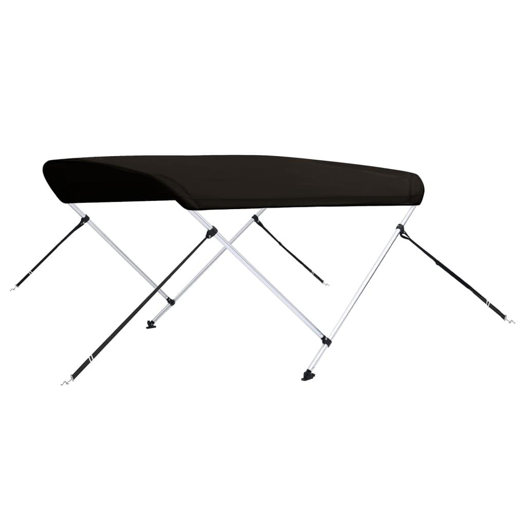 Biminitop 2 bogen 178x138x96 cm zwart