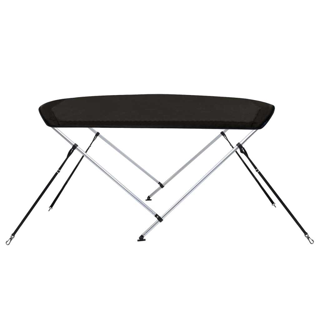 Biminitop 2 bogen 179x156x93 cm zwart